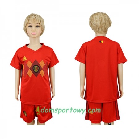 Koszulka Belgia Dziecięcy Domowe Koszulki Piłkarskie Mistrzostwa Świata 2018